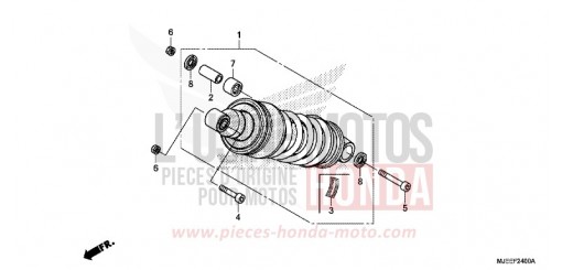COUSSIN ARRIERE CB650FAH de 2017